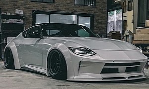 This Nissan Z Underwent Plastic Surgery in Liberty Walk's Emergency Room