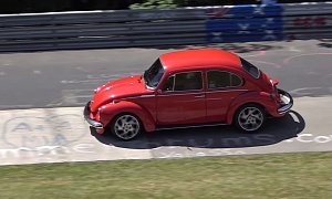The Nurburgring Is Often Full of Classic VW Beetles, Sometimes with Porsche Power