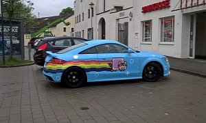 The Nyan Cat Is Alive, It’s Wrapped on an Audi TT in Germany