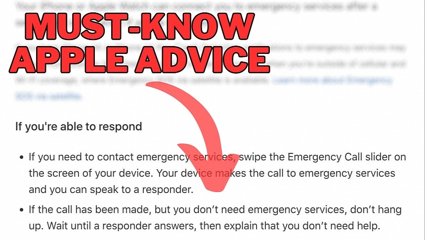 Apple tells users to stop hanging up on 911