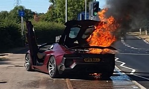 The Only Lamborghini Aventador Huber ERA in the World Destroyed in Spontaneous Fire