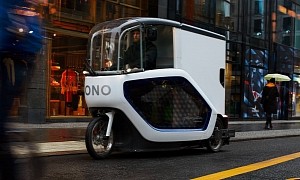 The ONO Is Part Microcar, Part Cargo e-Bike and All-Out Sustainable Delivery Vehicle