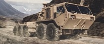 Army Oshkosh PLS Can Load Heavy Cargo in Minutes From the Safety of Its Cabin