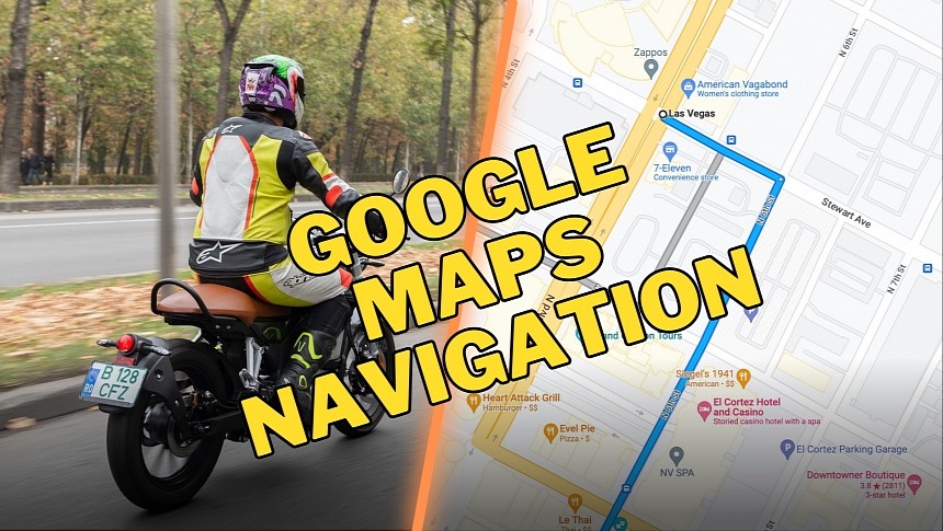 Google Maps navigation for motorcycles