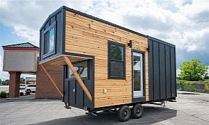 The Overlook Tiny Home Offers a Balanced Mix of Beautiful Aesthetics and Space Efficiency