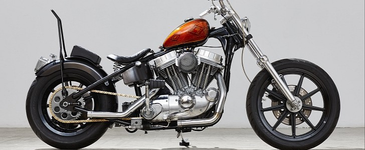 The Panster Is a Custom Hardtail Chopper With Harley Sportster Power and Classic Looks