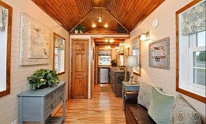 The Pioneer Is a Functional Tiny Home With a Wood Interior That Exudes Rustic Vibes