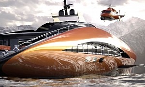 The Plectrum Hyperyacht Digitally Flies Over Water at High Speeds