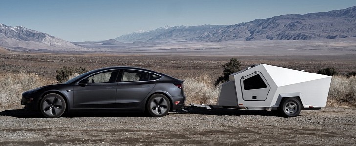 The Polydrop P17A trailer is made to be towed by EVs, can go off-grid for up to six days