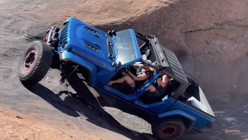Jeep Gladiator Rubicon loses battle with the Devil's Hot Tub