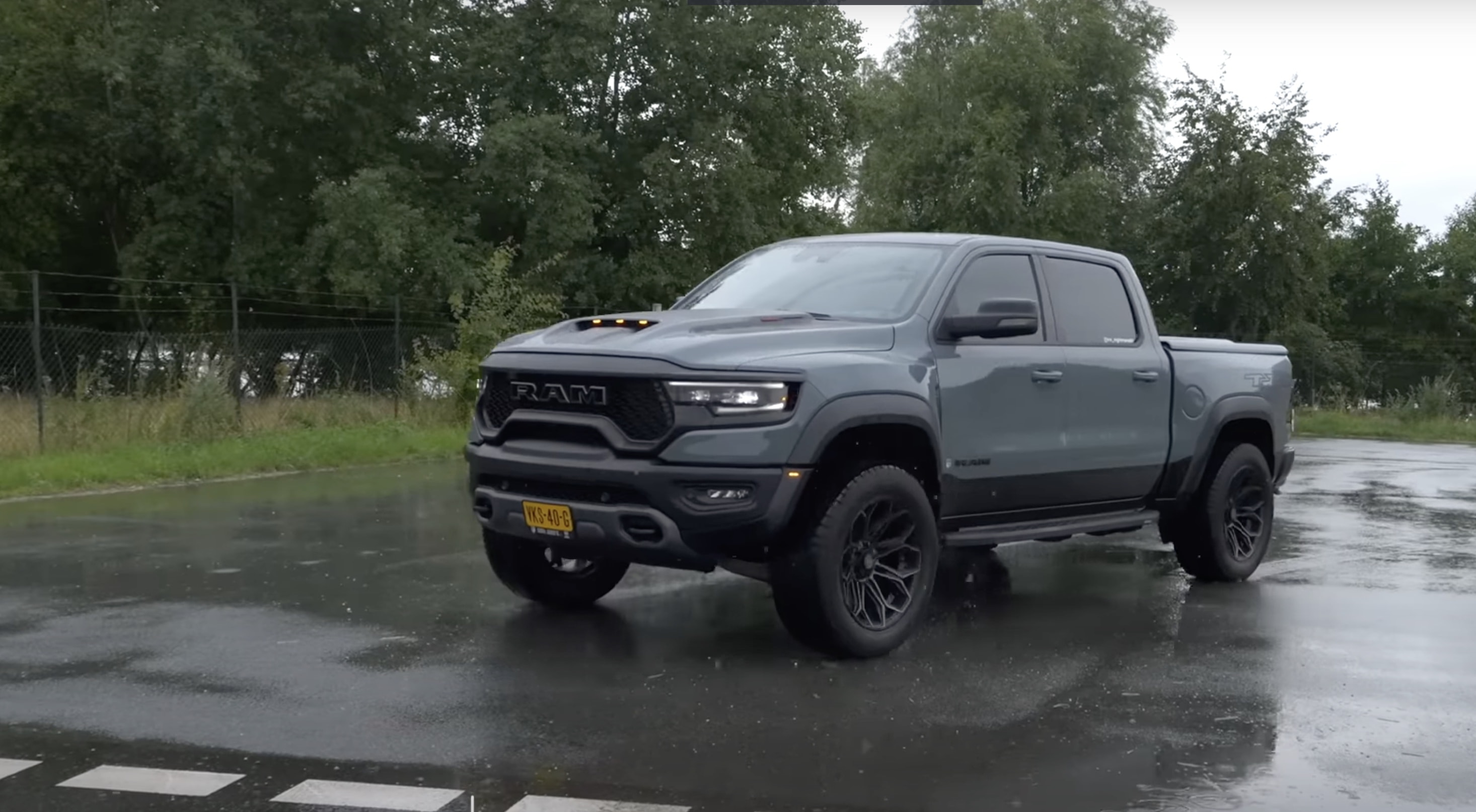 The Ram 1500 TRX Breaks Free on the German Autobahn, Totally Hates the Wet  Road - autoevolution