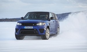 The Range Rover Sport SVR Can Kick Bottoms on an Ice-Carved Silverstone Circuit
