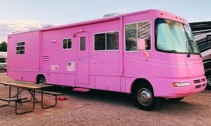 The Real Barbie RV Is an All-Pink Daybreak Motorhome, a Fabulous Dream Come True