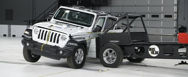 IIHS degraded the Jeep Wrangler in the latest side impact test round