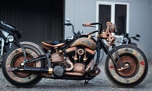 The Recidivist - a Custom Harley Covered in Real Skin Tattoos