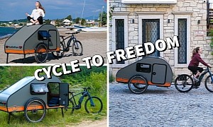 The RoadSnailCamper Is a Lightweight RV for Your e-Bike, Perfect for Overnight Stays