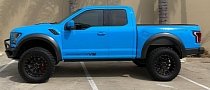 The Rock Buys Smurf Blue Hennessey VelociRaptor V8 Off-Road Pickup Truck