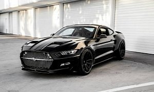The Rocket Is A Batmobile-Looking Ford Mustang From Galpin Auto Sports