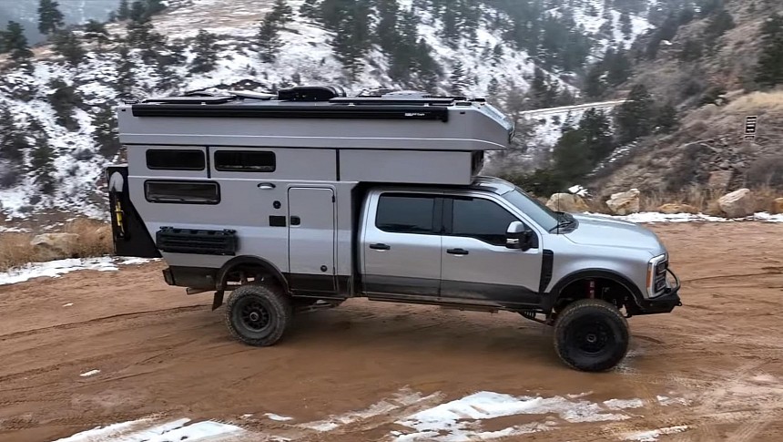 The Rossmonster F350 Truck Camper Is a Serious Off-Roader With Superior Off-Grid Comfort