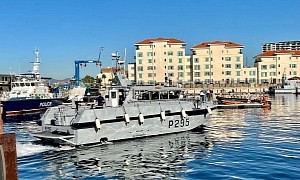 The Royal Navy’s Latest $6.7 Million Patrol Boat Begins Trials in the Gibraltar Area