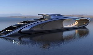The Shape Superyacht Concept Has Gaping Hole in the Superstructure, Plenty of Attitude