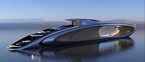 The Shape Superyacht Concept Has Gaping Hole in the Superstructure, Plenty of Attitude