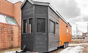 The Sherloak Tiny Home Is Truly Unique, Featuring a Secret Sunroom and Gorgeous Styling