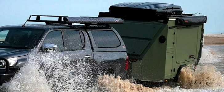 The Sierra Micro Camper Trailer Looks Like You Can Ride It Going to War