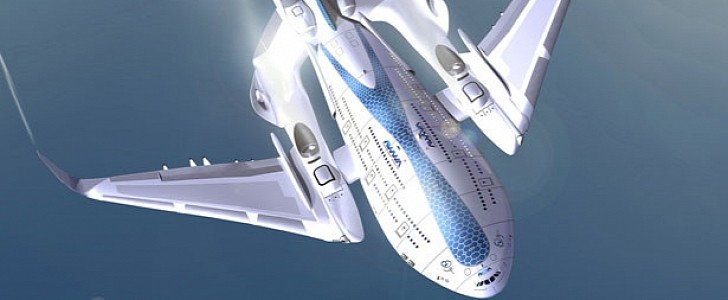 The Sky Whale is a futuristic concept aircraft designed by Oscar Vinals