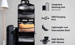 The Solgaar Carry-on-Closet is The Suitcase That Never Needs to be Unpacked