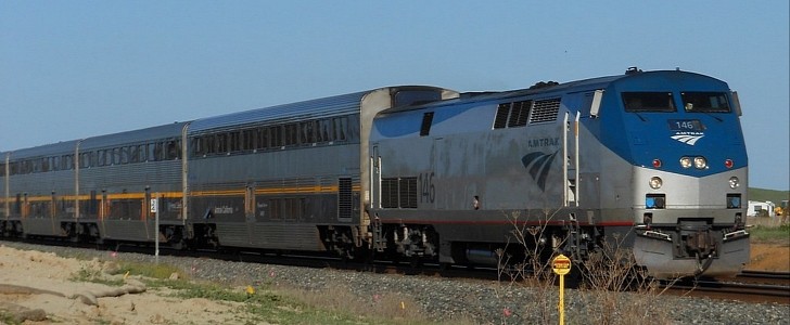 Amtrak Locomotive and Cars 