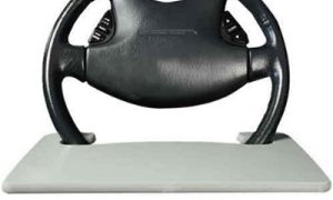 The Steering Wheel Desk Tray Makes Your Life Easier (and Shorter)