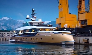 The Stefania Is a Freshly Launched Gold Wonder From Dynamiq Yachts
