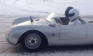 The Stig and Darth Vader Getting Coffee in a Porsche 550 Spyder?