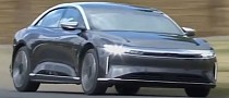 The Stig Drives the Lucid Air at Goodwood FOS, Two Famous Journalists Get to Ride Shotgun
