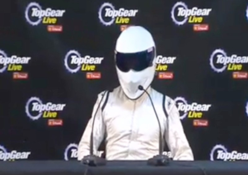 The Stig at the press conference