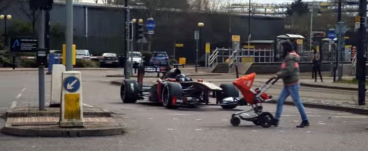 Formula One car in Manchester