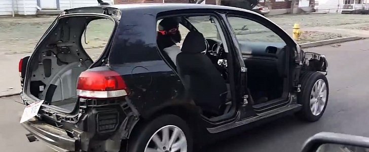 The Stripped Out Volkswagen Golf TDI Gets Test-Driven