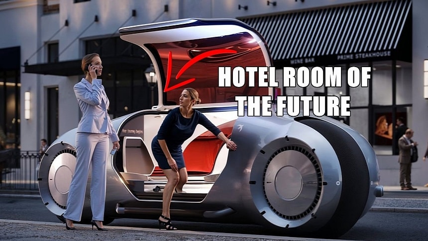 The Swift Pod is an autonomous hotel room on wheels but can be anything else you want, too