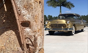 Team That Built the 50 Millionth GM Gold Car Replica Finds Rusty Piece of the Original