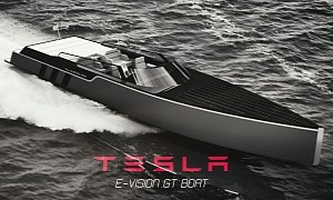The Tesla E-Vision GT Boat Brings a Clean Conscience to Luxury Transportation