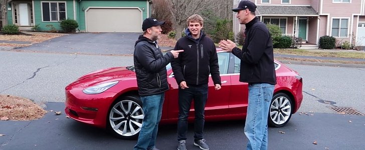 Tesla Model 3 tall guy test