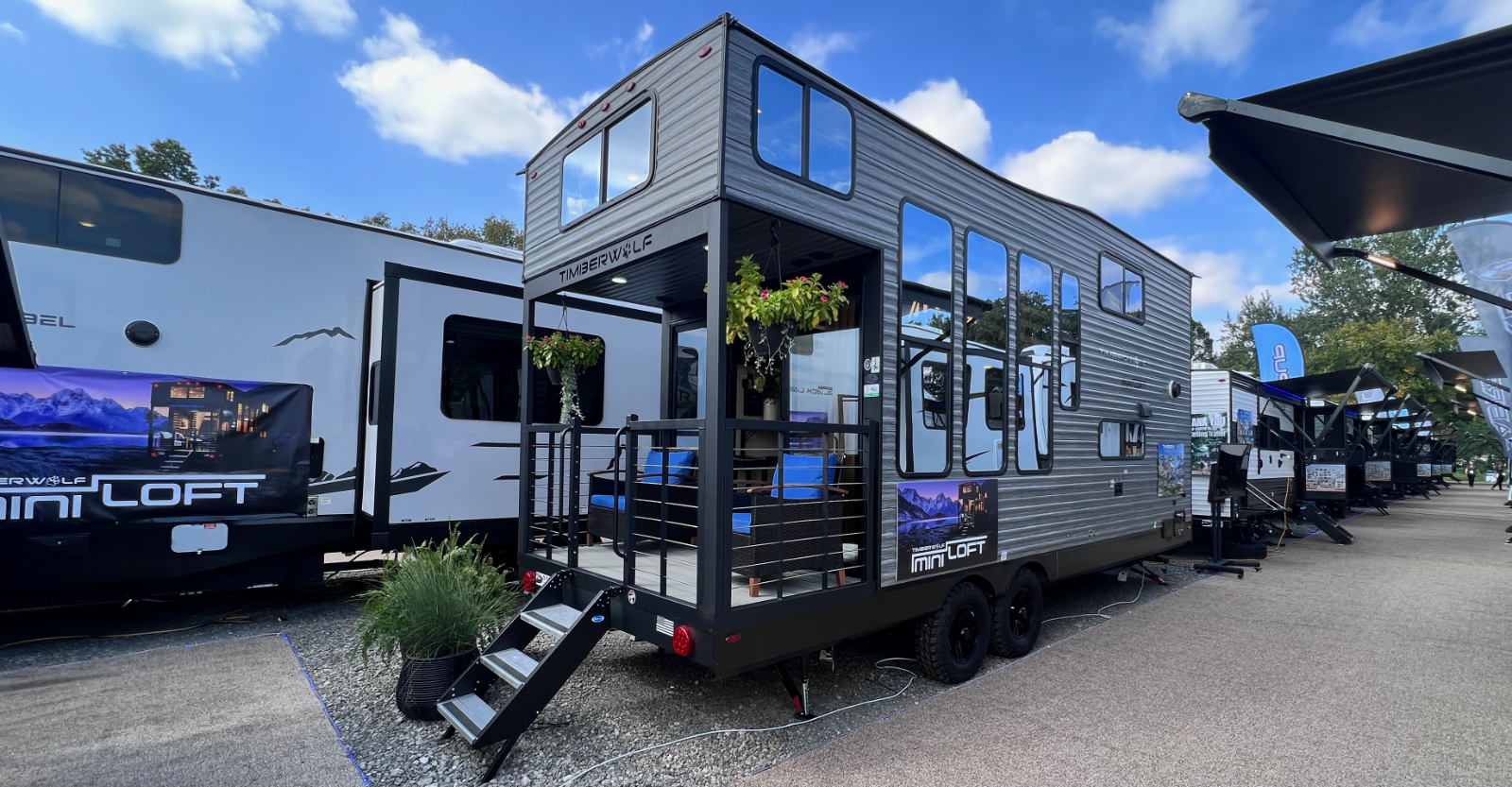 The Timberwolf Mini Loft 16ML RV With Back Patio Is Designed as a