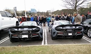 That Time When a McLaren 675LT Owner Met Another Grey 675LT at Caffeine and Octane