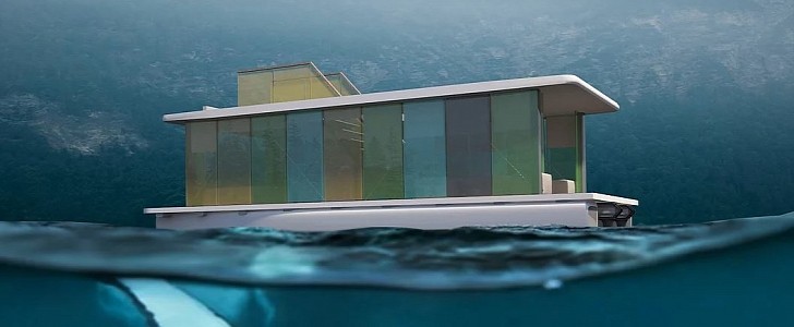 The Tiny Eco Hotel is a floating villa with a fixed element, is both comfortable and unique 