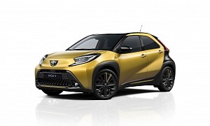 The Toyota Aygo X Air Edition Gets a Bright New Brass Gold Color Option