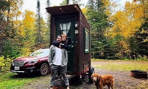 The Travel Cabin Is Only 32 Square Feet, Still Sleeps Two People and One Dog