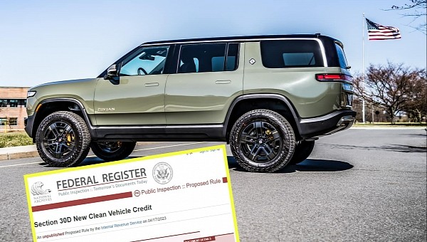 Rivian R1S and the Treasury's Unpublished Guidelines on the Federal Register's Website