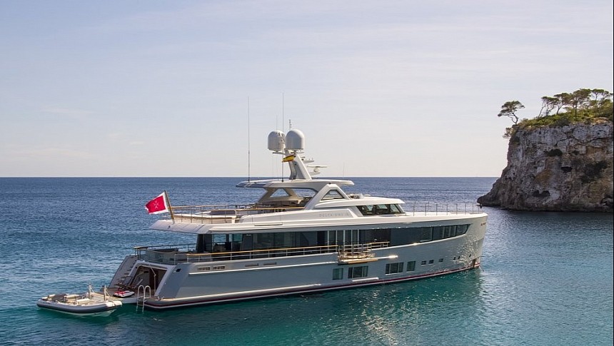 Delta One is available on the pre-used luxury yacht market for the first time