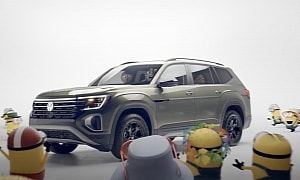 The Volkswagen Atlas Carries Minions Just Because It Has a Spare Seat